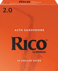 Rico RJA1020  Alto Sax Reeds, Strength 2, 10-pack