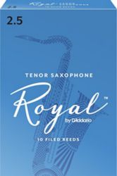 Royal by Daddario  Royal by D'Addario RKB1025 Tenor Sax Reeds, Strength 2.5, 10-pack