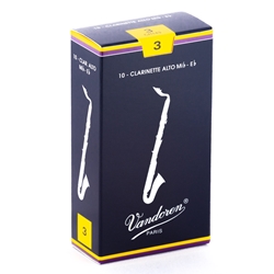 Vandoren CR143 Alto Clarinet Traditional Reeds Strength #3; Box of 10