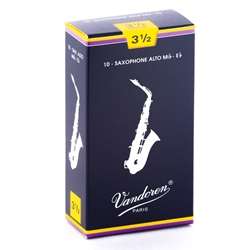 Vandoren SR2135 Alto Sax Traditional Reeds Strength #3.5; Box of 10