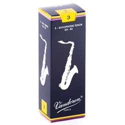 Vandoren SR223 Tenor Sax Traditional Reeds Strength #3; Box of 5