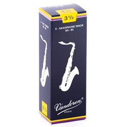 Vandoren SR2235 Tenor Sax Traditional Reeds Strength #3.5; Box of 5