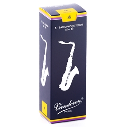 Vandoren SR224 Tenor Sax Traditional Reeds Strength #4; Box of 5