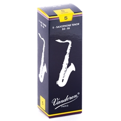 Vandoren SR225 Tenor Sax Traditional Reeds Strength #5; Box of 5