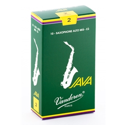 Vandoren SR262 Alto Sax Java Reeds Strength #2; Box of 10