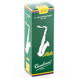 Vandoren SR2725 Tenor Sax Java Reeds Strength #2.5; Box of 5