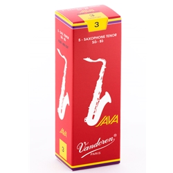 Vandoren SR273R Tenor Sax Java Red Reeds Strength #3; Box of 5