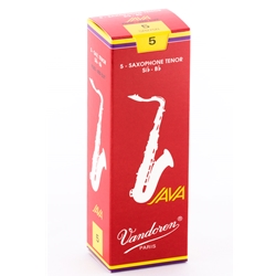 Vandoren SR275R Tenor Sax Java Red Reeds Strength #5; Box of 5