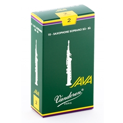 Vandoren SR302 Soprano Sax Java Reeds Strength #2; Box of 10
