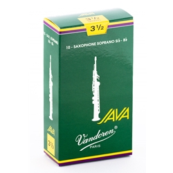 Vandoren SR3035 Soprano Sax Java Reeds Strength #3.5; Box of 10