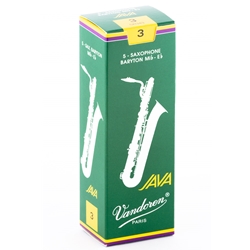 Vandoren SR343 Bari Sax Java Reeds Strength #3; Box of 5