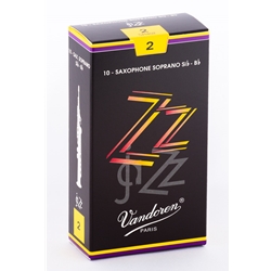 Vandoren SR402 Soprano Sax ZZ Reeds Strength #2; Box of 10