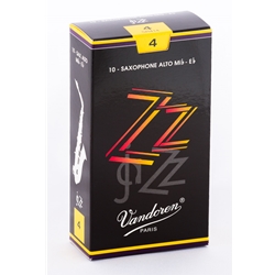 Vandoren SR414 Alto Sax ZZ Reeds Strength #4; Box of 10