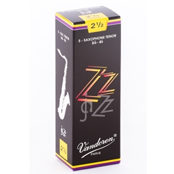 Vandoren SR4225 Tenor Sax ZZ Reeds Strength #2.5; Box of 5