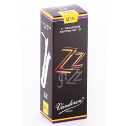 Vandoren SR4425 Bari Sax ZZ Reeds Strength #2.5; Box of 5