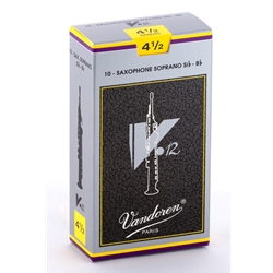 Vandoren SR6045 Soprano Sax V.12 Reeds Strength #4.5; Box of 10