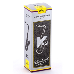 Vandoren SR6225 Tenor Sax V.12 Reeds Strength #2.5; Box of 5