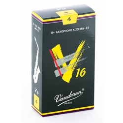 Vandoren SR704 Alto Sax V16 Reeds Strength #4; Box of 10
