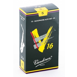 Vandoren SR705 Alto Sax V16 Reeds Strength #5; Box of 10
