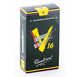 Vandoren SR714 Soprano Sax V16 Reeds Strength #4; Box of 10