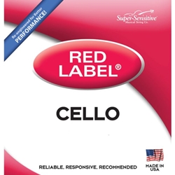 6113_SS Super-Sensitive 6113 Red Label Cello A Single String 1/4
