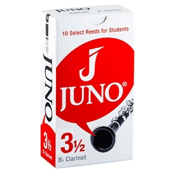 Vandoren JCR0135 Bb Clarinet JUNO Reeds; Strength #3.5; Box of 10