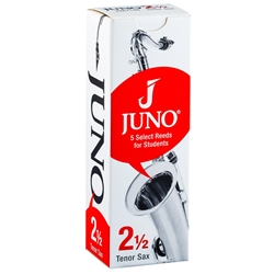 Vandoren JSR7125 Tenor Sax JUNO Reeds; Strength #2.5; Box of 5