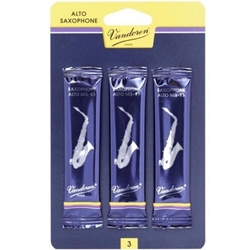 Vandoren SR2125-3 Alto Sax Traditional Reeds Strength #2.5; 3 Card
