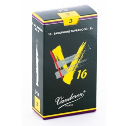 Vandoren SR713 Soprano Sax V16 Reeds Strength #3; Box of 10