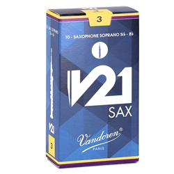 SR803 Other Vandoren Soprano Sax V21 Strength #2.5 Box of 10 Reeds 
