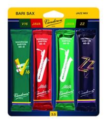 Vandoren SRMIXB35 Bari Sax JAZZ Reed Mix Card; Strength #3.5