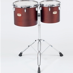 Yamaha CTS-02 Intermediate Single Head concert toms; set of 2 (10", 12"); Darkwood Stain Finish; with WS-865A stand