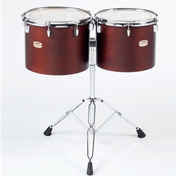 Yamaha CTS-34 Intermediate Single Head concert toms; set of 2 (13", 14"); Darkwood Stain Finish; with WS-865A stand