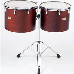 Yamaha CTS-56 Intermediate Single Head concert toms; set of 2 (15", 16"); Darkwood Stain Finish; with WS-865A stand