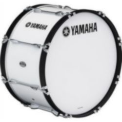 Yamaha MB-6322WR Power-Lite marching bass drum; 22" x 13"; White; with heads