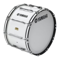 Yamaha MB-8314WR 8300 Series Field-Corps marching bass drum; 14" x 14"; White Forest; with heads