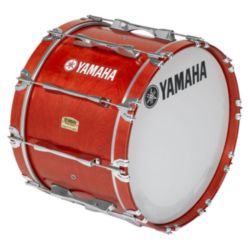 Yamaha MB-8320RR 8300 Series Field-Corps marching bass drum; 20" x 14"; Red Forest; with heads