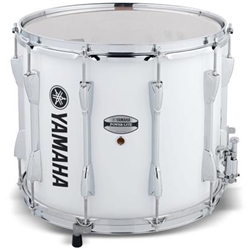 Yamaha MS-6313WR Power-Lite marching snare drum; 13" x 11"; White; with heads