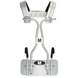 Yamaha RM-FC-B Aluminum Tubular J-Rod carrier; attaching drum hardware for Field-Corps marching bass drum; Adjustable shoulder backbar; Tapered ab plate