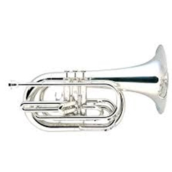 Yamaha YBH-301MS Marching Baritone Horn, Silver-plated