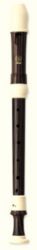 Yamaha YRA-314B Alto Recorder; key of F; Baroque fingering; F-F#; G-G#; three-piece construction; simulated ebony finish