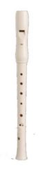 Yamaha YRN-22B Sopranino Recorder; key of F; Baroque fingering; double holes: G-G#; two-piece construction