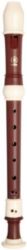 Yamaha YRS-312B Soprano Recorder; key of C; Baroque fingering; double holes: C-C#; D-D#; three-piece construction; simulated rosewood finish