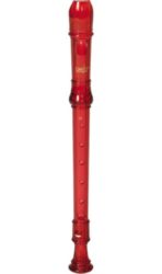 CR101R-1 Canto 1-piece Soprano Recorder (red)