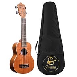 Amahi PGUKMS , Penguin Ukulele, Mahogany with white binding