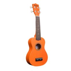 Amahi PGUKOR Penguin Tropical Series Soprano Ukulele, Sunset Orange