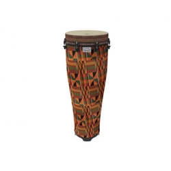 Remo AK-4014-AH Standing Ngoma, Key-Tuned, 14" Diameter, 40" Height, Fabric Kintekloth