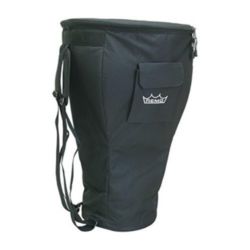 Remo DJ-0014-BG Bag, Djembe, Deluxe, 16.5" x 27", Padded With Shoulder Strap, Handle, Pocket, Fits 14" Drum, Black