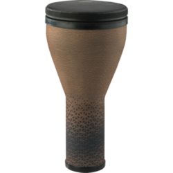 Remo DJ-2510-64 Festival Djembe, Pre-Tuned, 10" Diameter, 20.5" Height, BLACK SUEDE™ FLIPTOP® Replaceable, Cafe