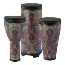 Remo DP-2510-AA-65 Festival Drum Combo Pack, Djembe 10", Timbau 10", TUBANO® 10", BLACK SUEDE™ FLIPTOP® Replaceable, Morado